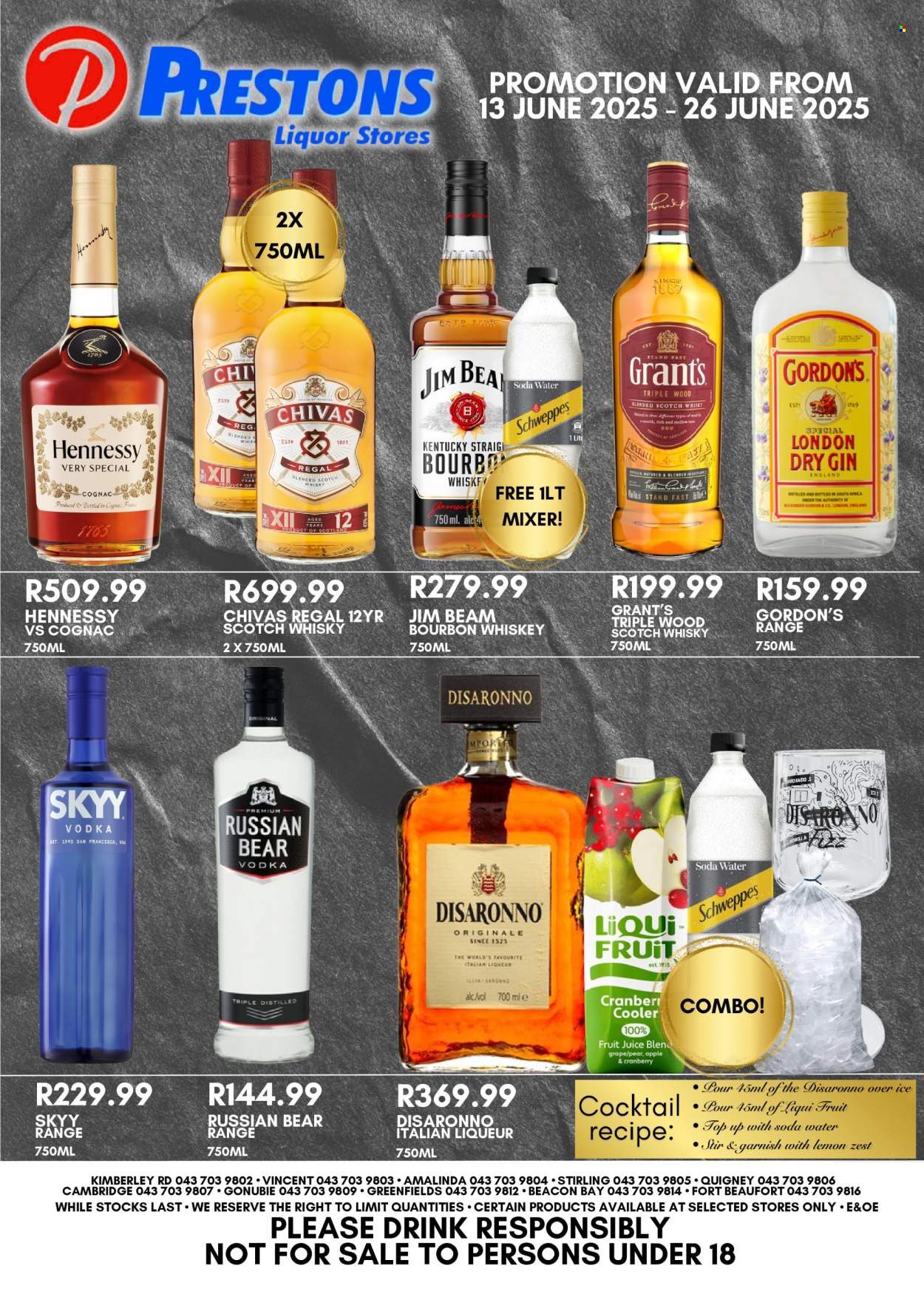 Prestons Liquor Stores specials - 13/06/2025 - 26/06/2025. Page 1