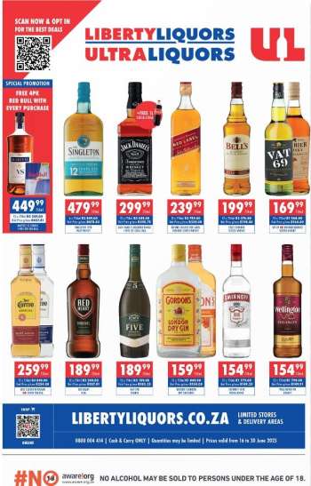 Liberty Liquors catalogue  - 16/06/2025 - 30/06/2025.