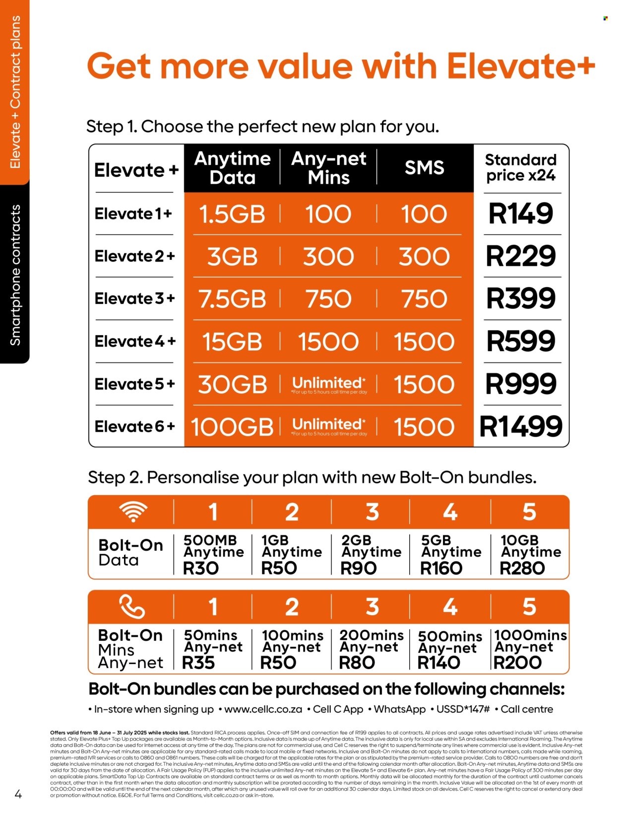 Cell C specials - 18/06/2025 - 31/07/2025. Page 4