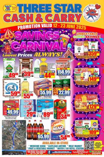 Three Star Cash and Carry catalogue  - 12/06/2025 - 23/06/2025.