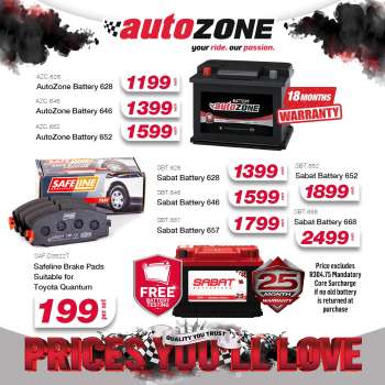 AutoZone catalogue .