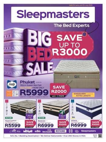 Sleepmasters catalogue  - 19/06/2025 - 16/07/2025.