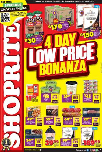Shoprite catalogue  - 19/06/2025 - 22/06/2025.