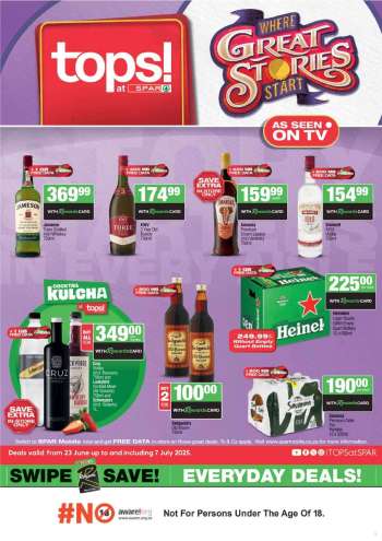 TOPS at SPAR catalogue  - 23/06/2025 - 07/07/2025.