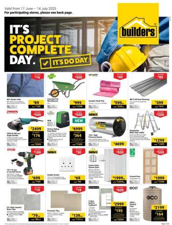 Builders catalogue  - 17/06/2025 - 14/07/2025.