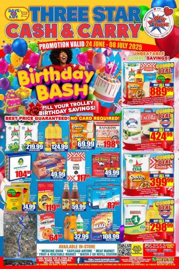 Three Star Cash and Carry catalogue  - 24/06/2025 - 08/07/2025.