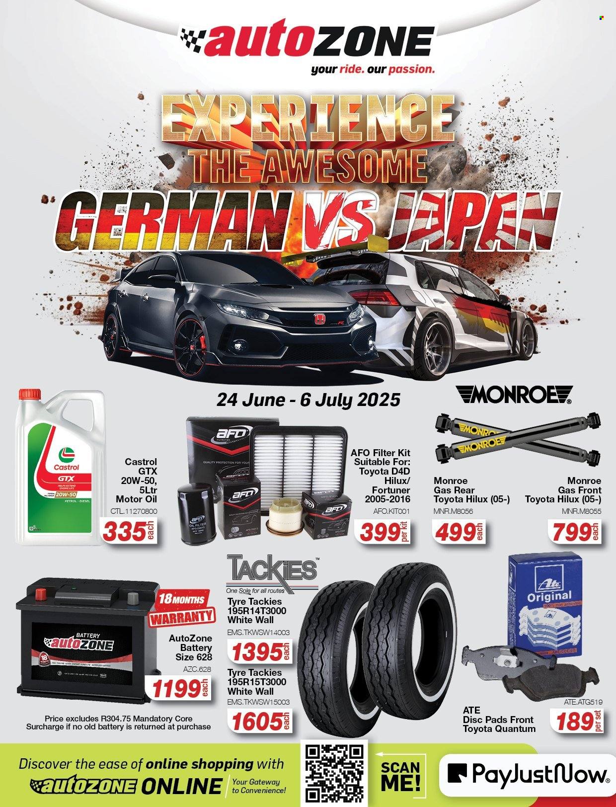 AutoZone specials - 24/06/2025 - 06/07/2025. Page 1