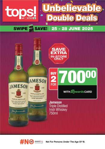 TOPS at SPAR catalogue  - 25/06/2025 - 28/06/2025.