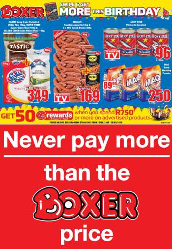 Boxer catalogue  - 26/06/2025 - 29/06/2025.