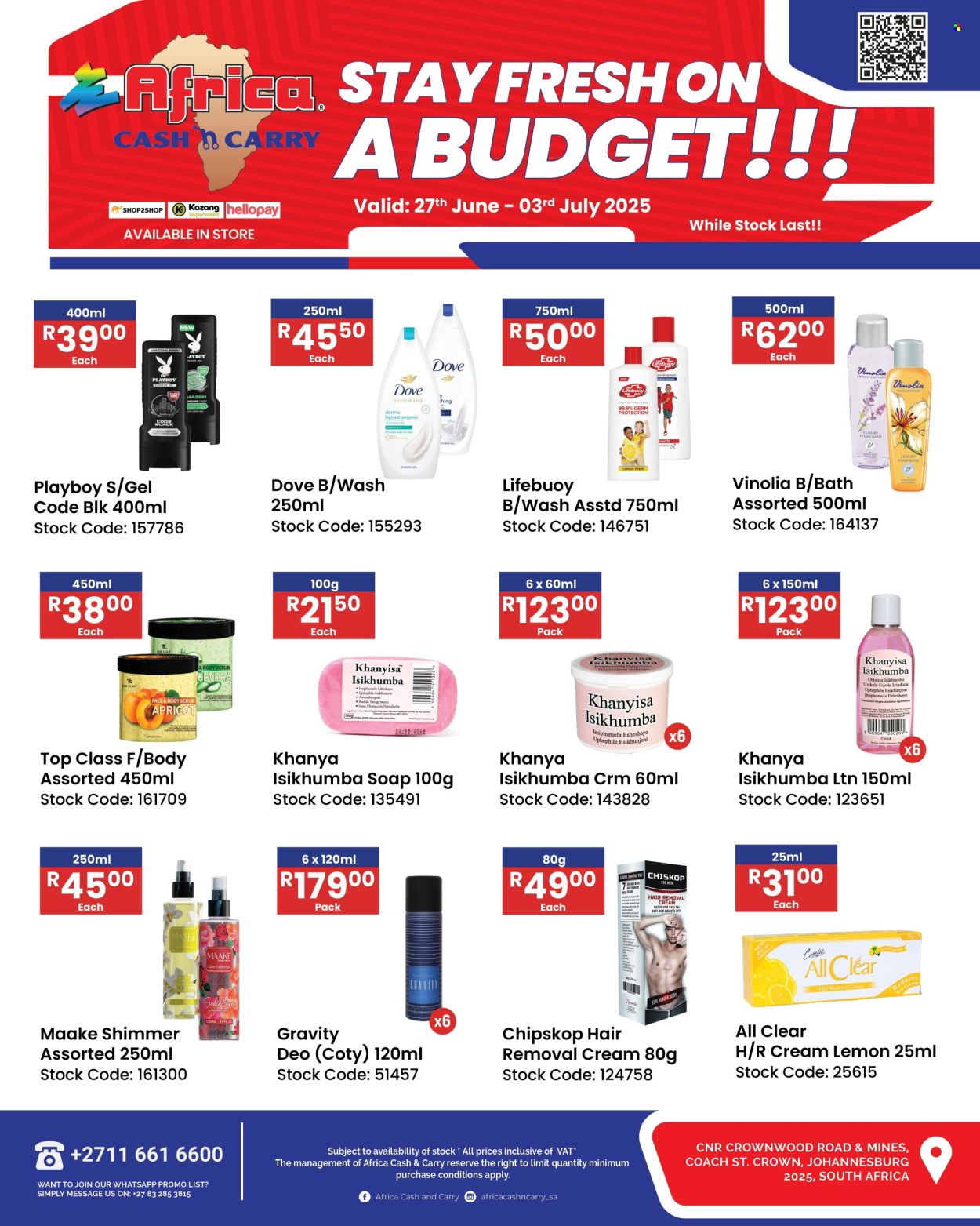 Africa Cash & Carry specials - 27/06/2025 - 03/07/2025. Page 1