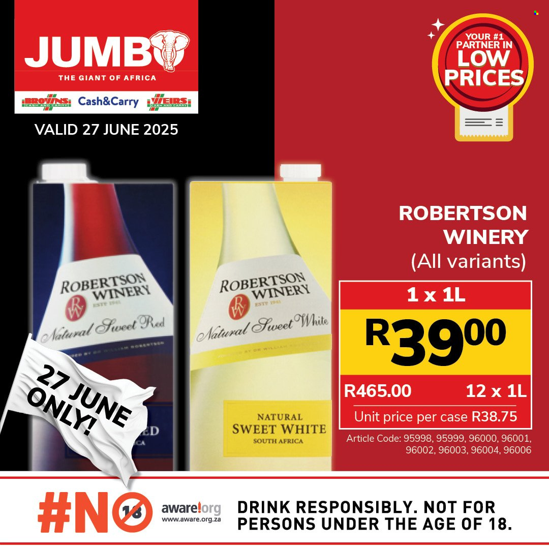 Jumbo Cash & Carry specials - 27/06/2025 - 27/06/2025. Page 44