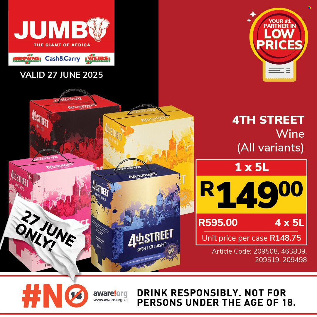 Jumbo Cash & Carry specials - 27/06/2025 - 27/06/2025. Page 47