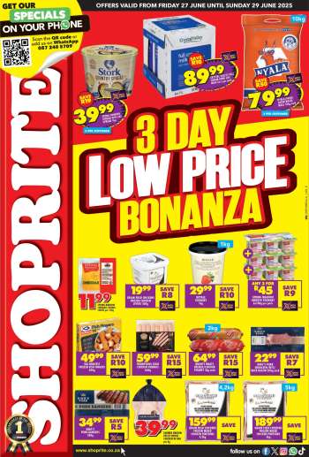 Shoprite catalogue  - 27/06/2025 - 29/06/2025.