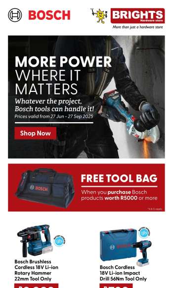 Brights Hardware catalogue  - 27/06/2025 - 27/09/2025.