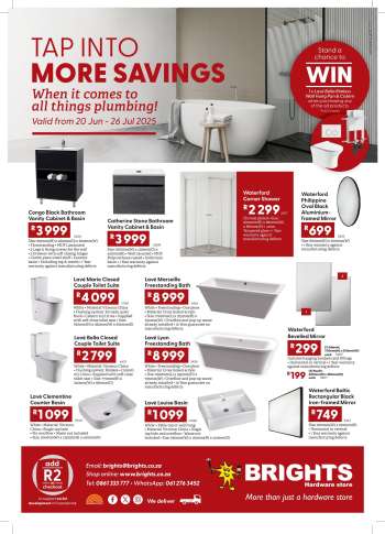 Brights Hardware catalogue  - 20/06/2025 - 26/07/2025.