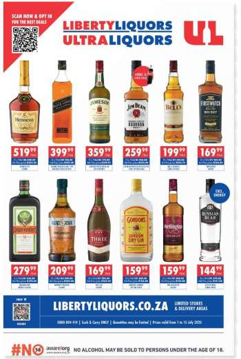 Liberty Liquors catalogue  - 01/07/2025 - 15/07/2025.