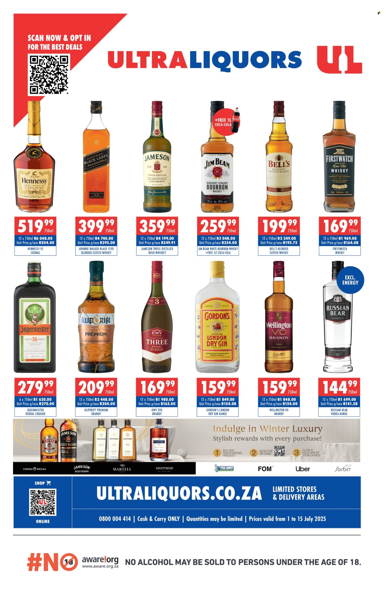 Ultra Liquors specials - 01/07/2025 - 15/07/2025. Page 1