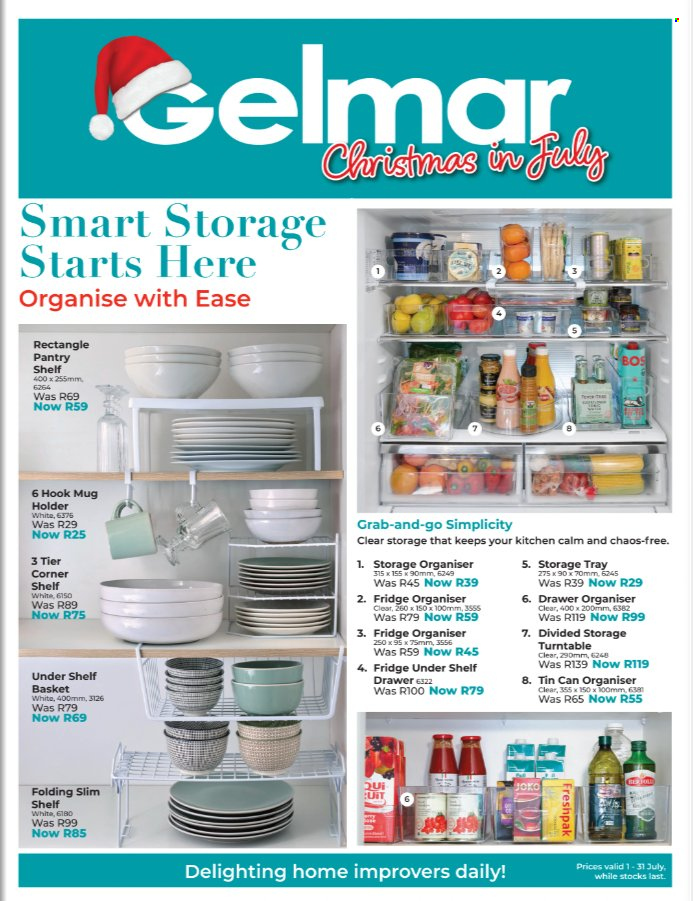 Gelmar specials - 01/07/2025 - 31/07/2025. Page 1