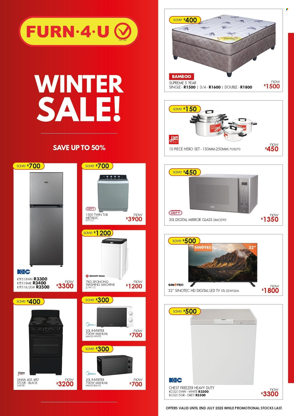 Furn 4 U specials - 01/07/2025 - 31/07/2025. Page 1