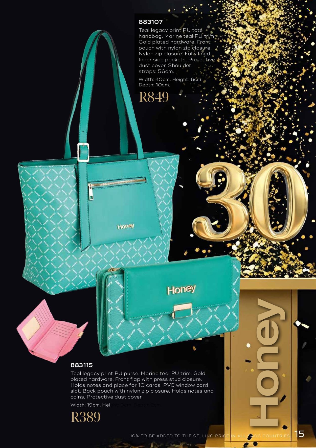 Honey specials. Page 17