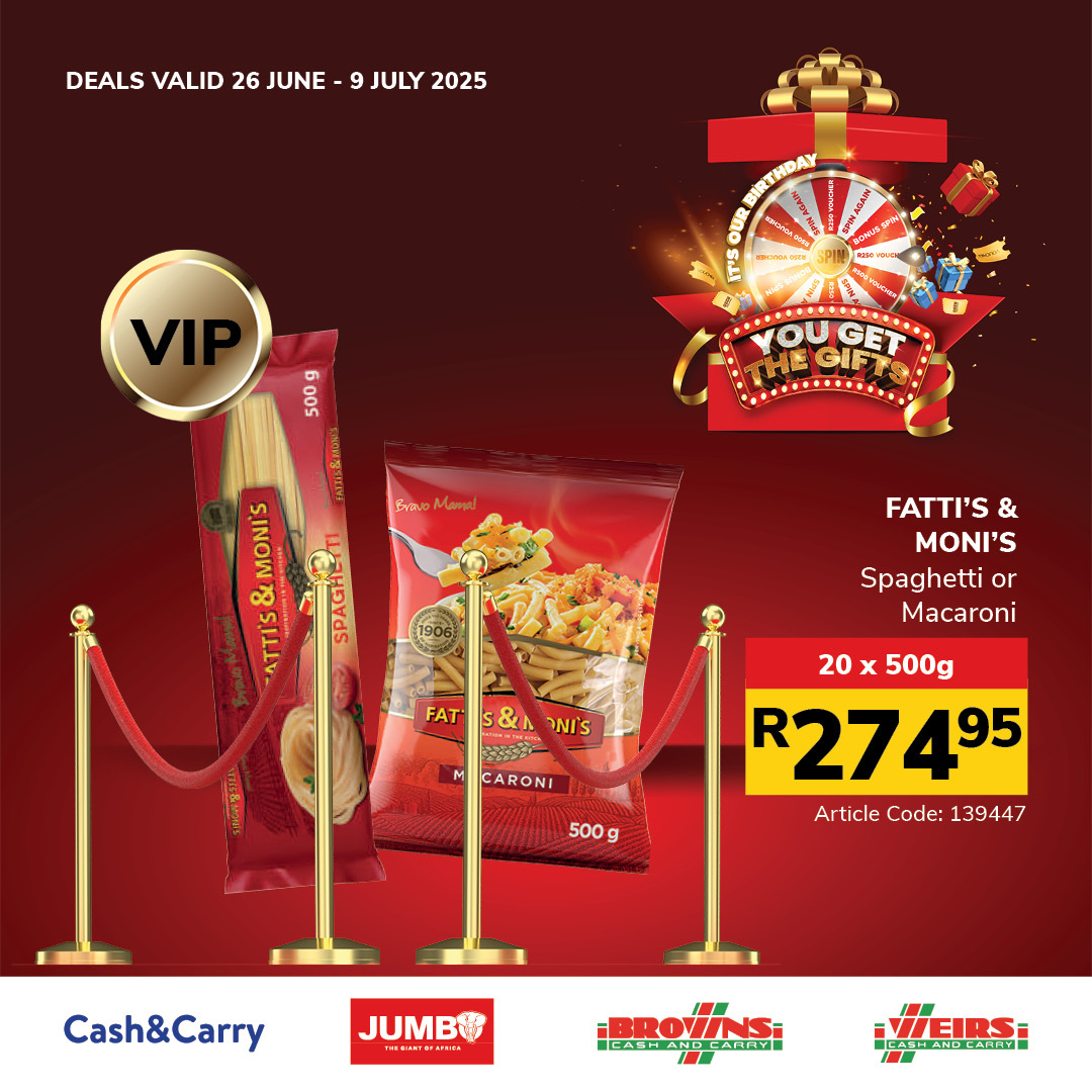 Jumbo Cash & Carry specials - 26/06/2025 - 09/07/2025. Page 18