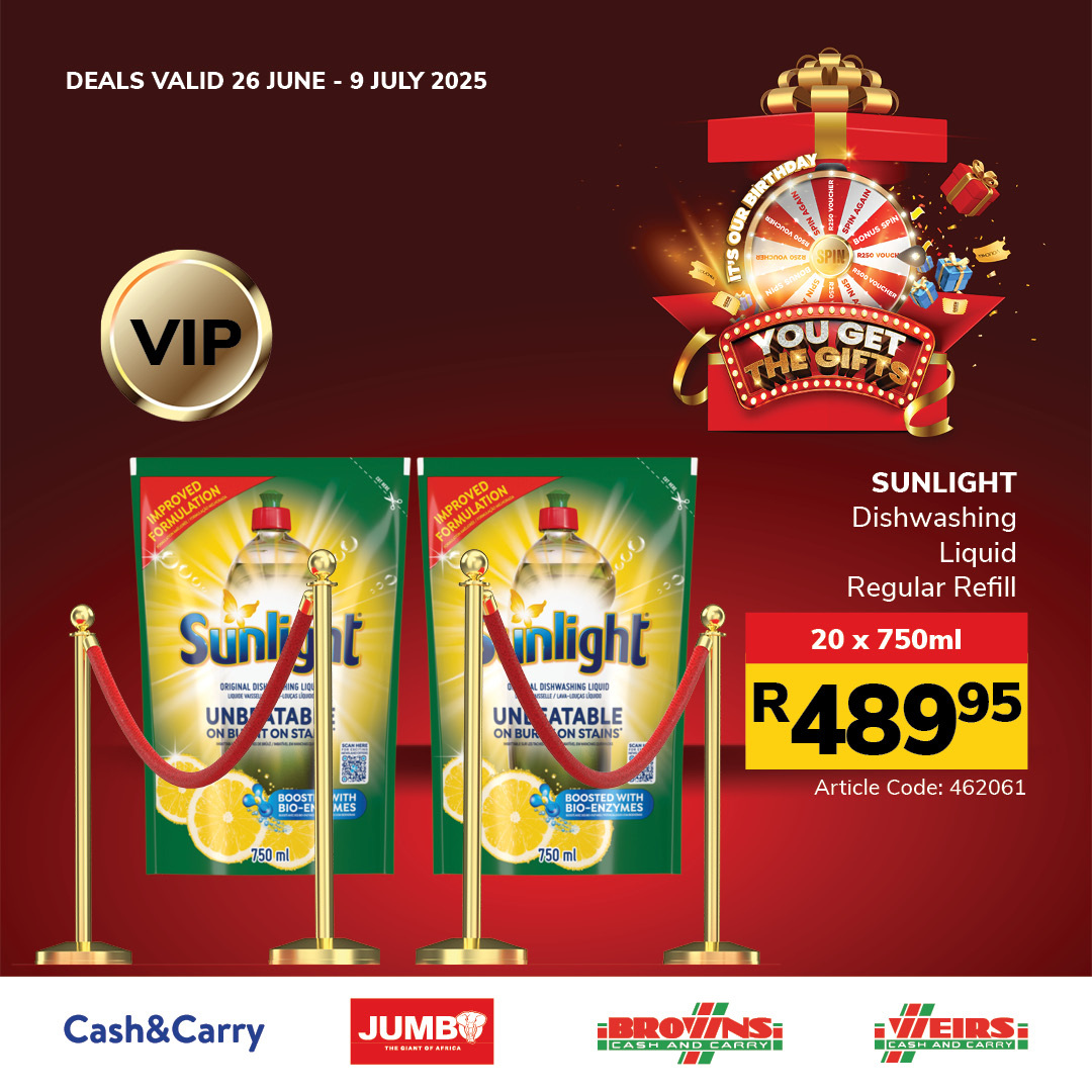 Jumbo Cash & Carry specials - 26/06/2025 - 09/07/2025. Page 25