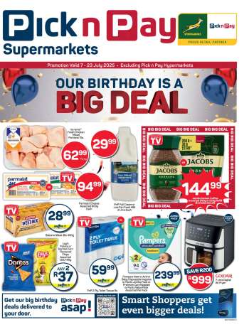 Pick n Pay Supermarket catalogue  - 07/07/2025 - 23/07/2025.