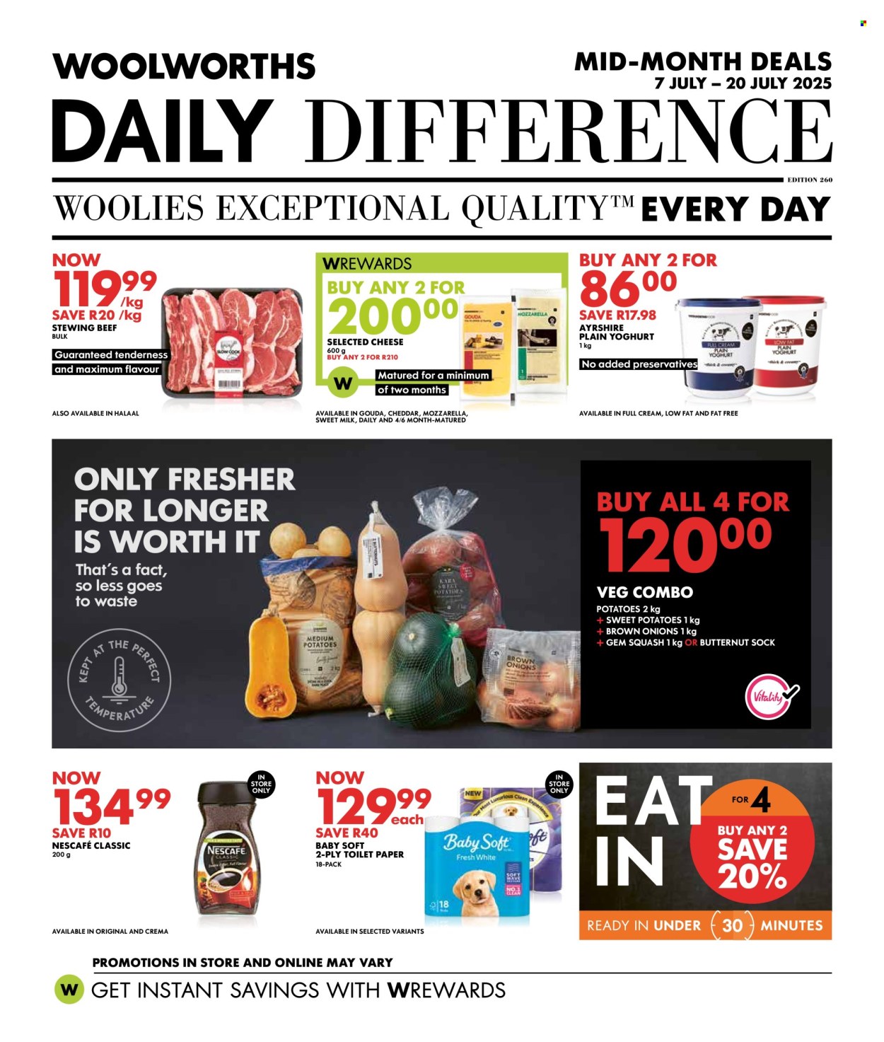 Woolworths specials - 07/07/2025 - 20/07/2025. Page 1