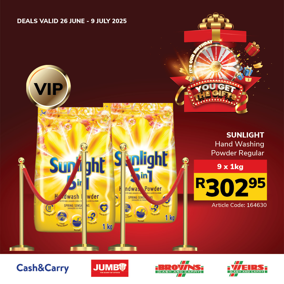 Jumbo Cash & Carry specials - 26/06/2025 - 09/07/2025. Page 53