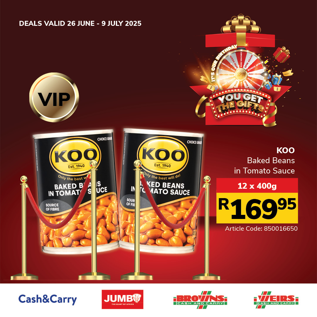 Jumbo Cash & Carry specials - 26/06/2025 - 09/07/2025. Page 60