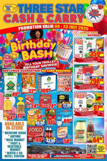 Three Star Cash and Carry catalogue  - 09/07/2025 - 23/07/2025.
