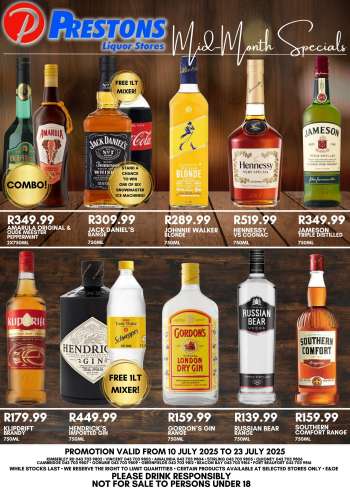 Prestons Liquor Stores catalogue  - 10/07/2025 - 23/07/2025.