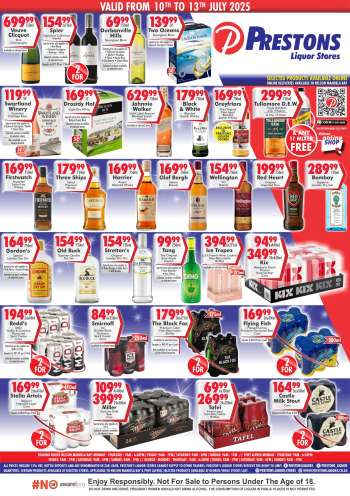 Prestons Liquor Stores catalogue  - 10/07/2025 - 13/07/2025.