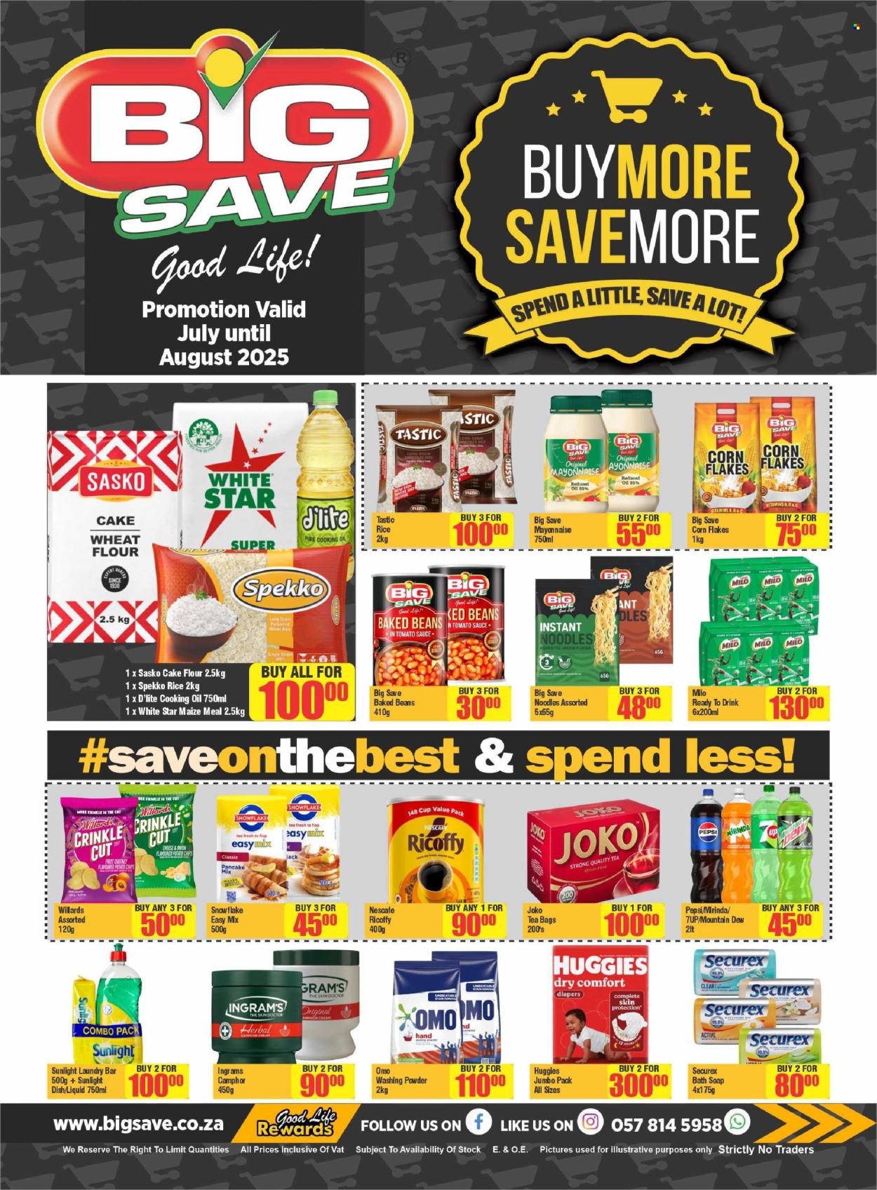 Big Save specials - 01/07/2025 - 31/08/2025. Page 1