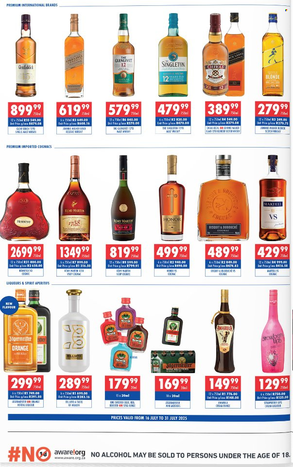Liberty Liquors specials - 16/07/2025 - 31/07/2025. Page 2