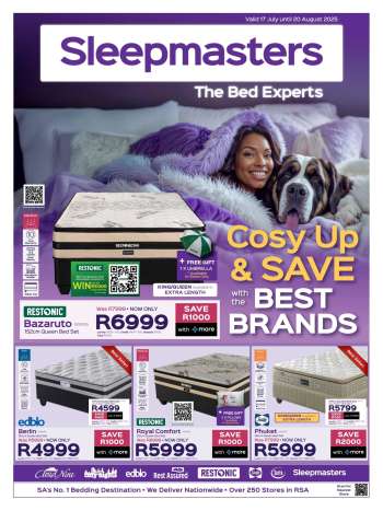 Sleepmasters catalogue  - 17/07/2025 - 20/08/2025.