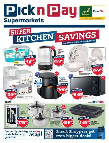 Pick n Pay Supermarket catalogue  - 21/07/2025 - 10/08/2025.