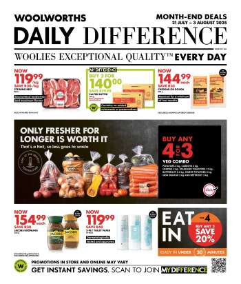Woolworths catalogue  - 21/07/2025 - 03/08/2025.