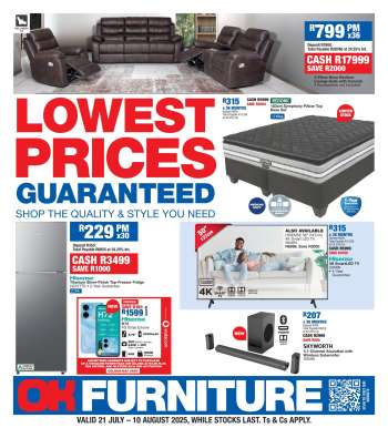 OK Furniture catalogue  - 21/07/2025 - 10/08/2025.