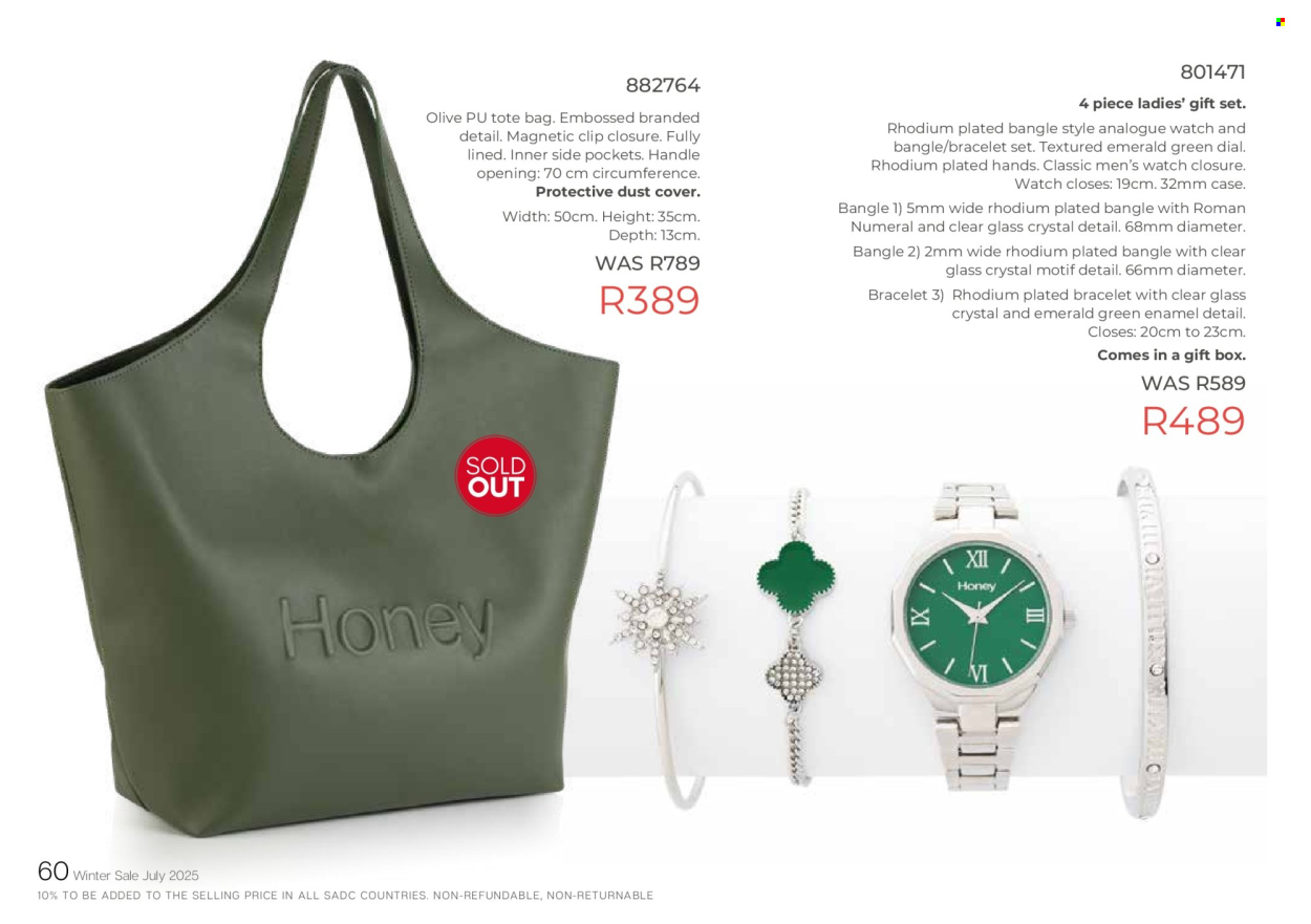 Honey specials. Page 62