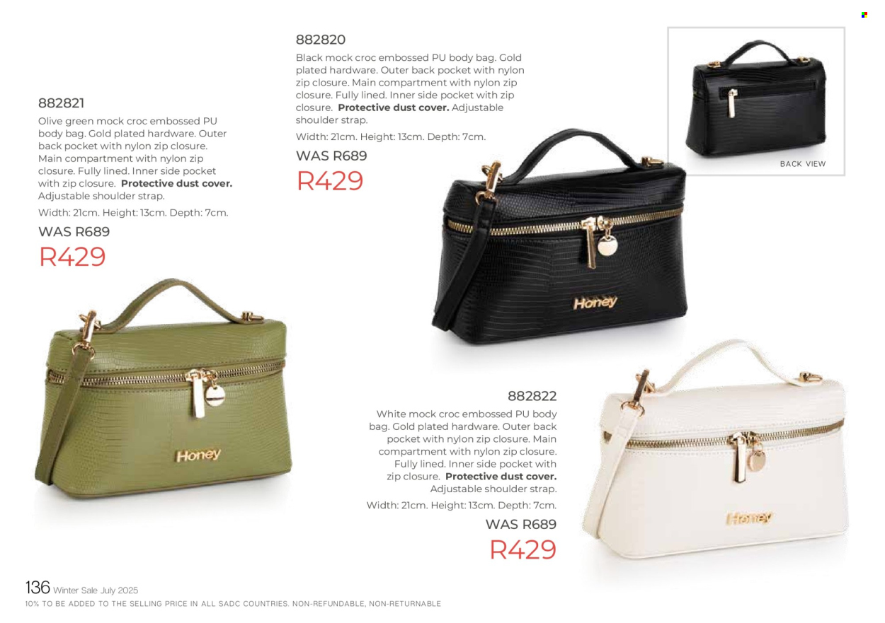 Honey specials. Page 138