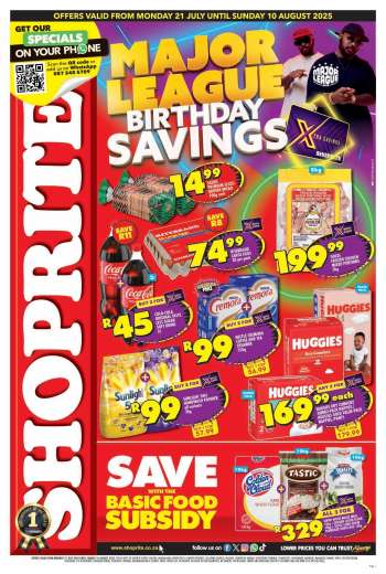 Shoprite catalogue  - 21/07/2025 - 10/08/2025.
