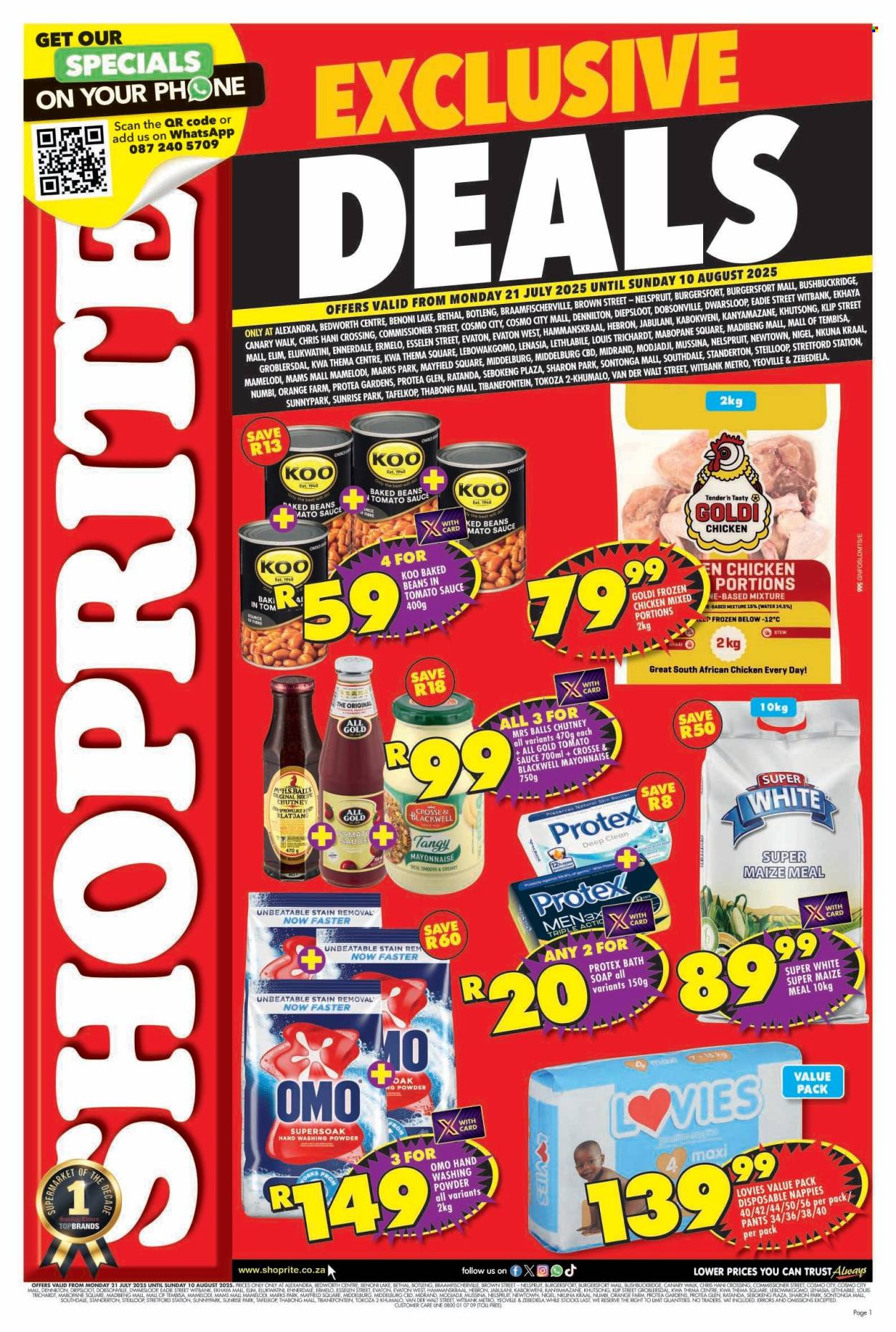 Shoprite specials - 21/07/2025 - 10/08/2025. Page 1