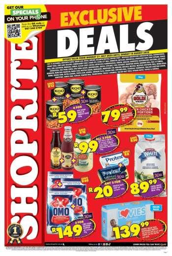 Shoprite catalogue  - 21/07/2025 - 10/08/2025.