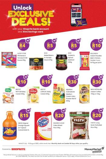 Shoprite catalogue  - 21/07/2025 - 10/08/2025.