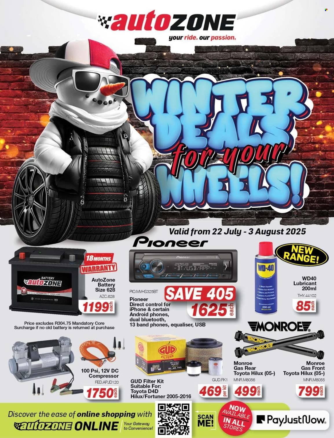 AutoZone specials - 22/07/2025 - 03/08/2025. Page 1