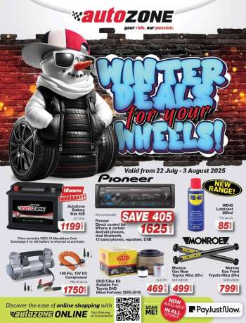 AutoZone catalogue  - 22/07/2025 - 03/08/2025.