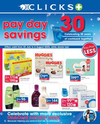 Clicks catalogue  - 22/07/2025 - 06/08/2025.