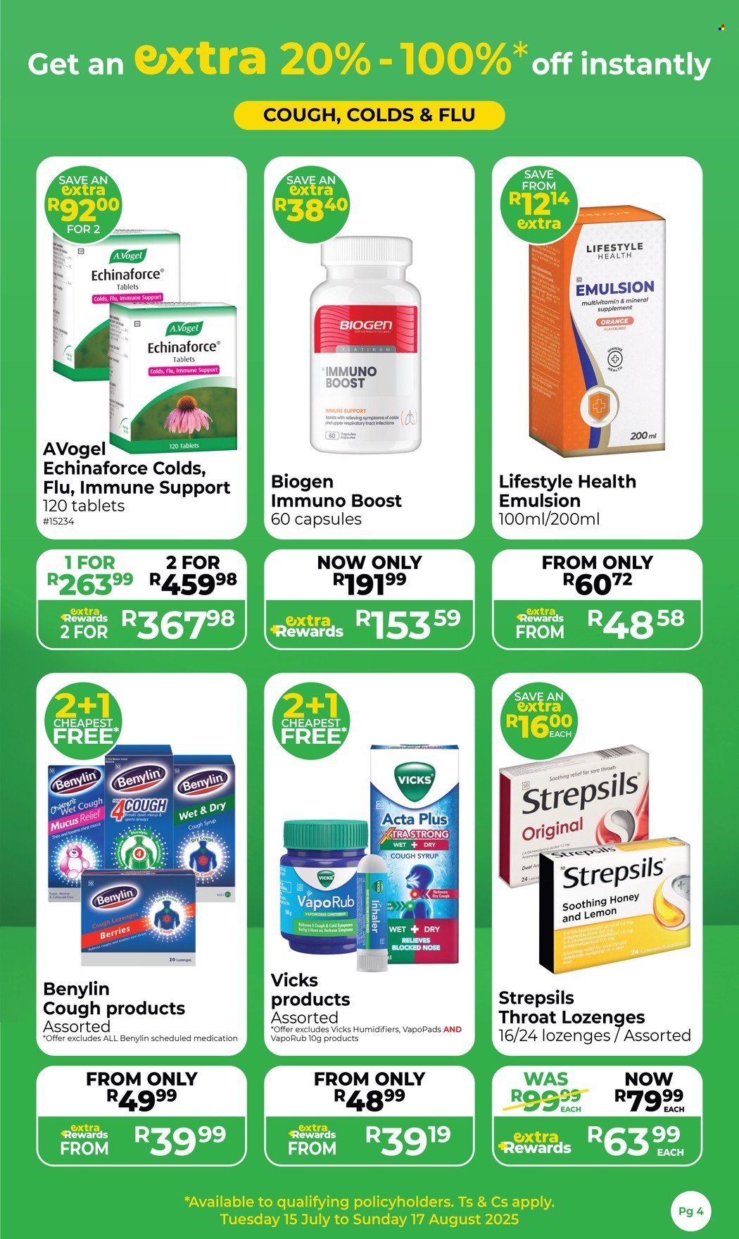 Dis-Chem specials - 15/07/2025 - 17/08/2025. Page 4