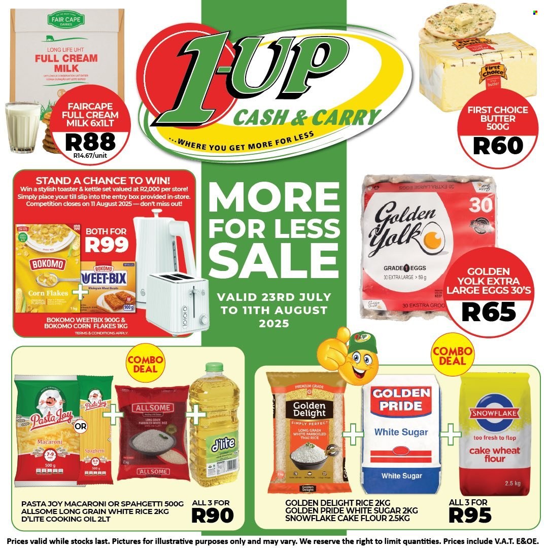 1UP Cash & Carry specials - 23/07/2025 - 11/08/2025. Page 1
